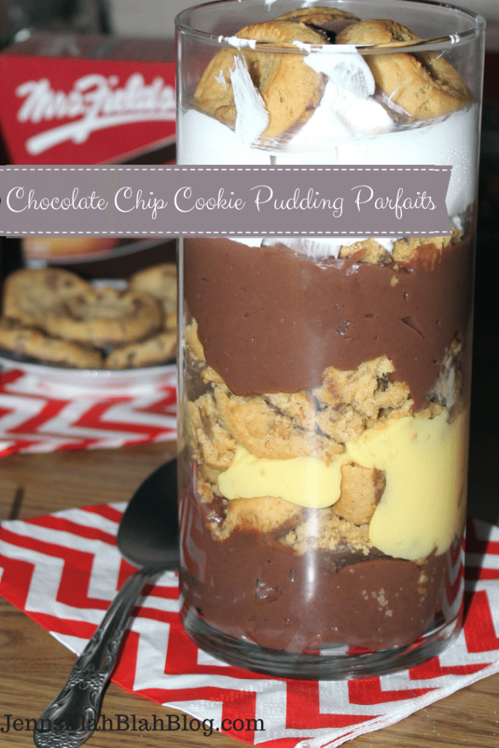 Chocolate Chip Cookie Pudding Parfaits
