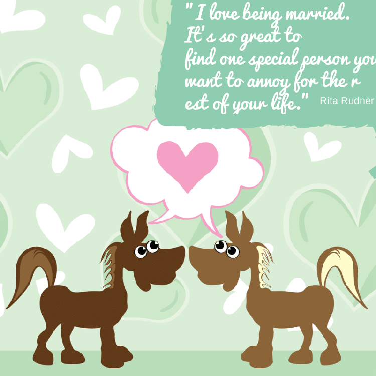 Funny Quotes about love for Valentineâ€™s Day two horses in love with ...