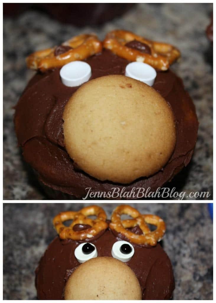 cute reindeer cupcakes for christnas