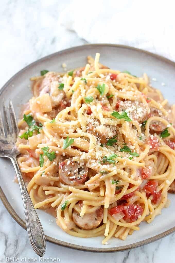 One Pot Italian Sausage Pasta